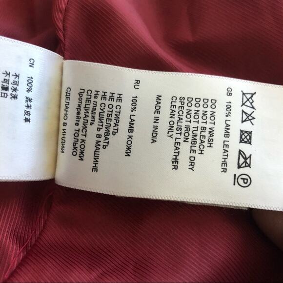 Reiss Women’s Lamb Leather Jacket Jacket Size M - Picture 8 of 11